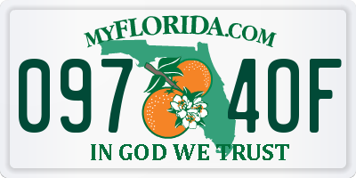 FL license plate 0974OF