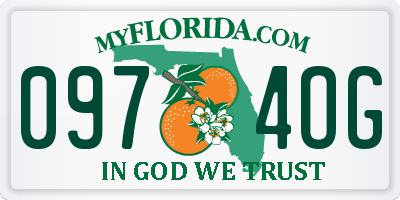 FL license plate 0974OG