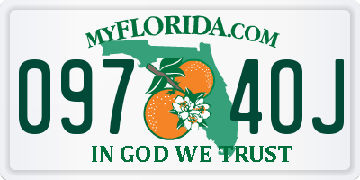 FL license plate 0974OJ