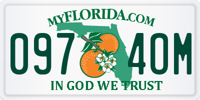 FL license plate 0974OM