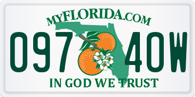 FL license plate 0974OW