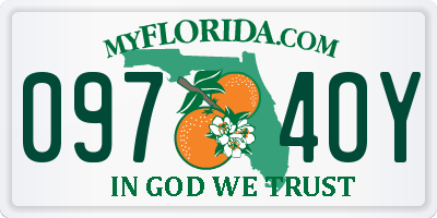 FL license plate 0974OY
