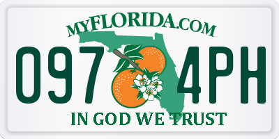 FL license plate 0974PH
