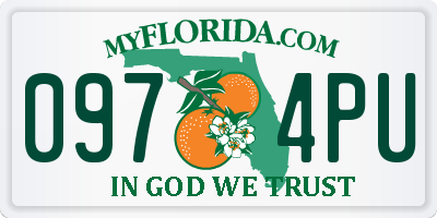 FL license plate 0974PU