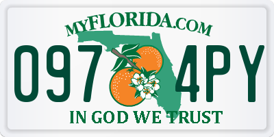 FL license plate 0974PY