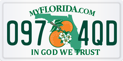 FL license plate 0974QD