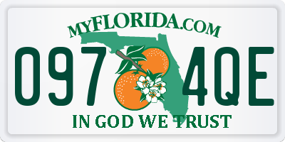 FL license plate 0974QE