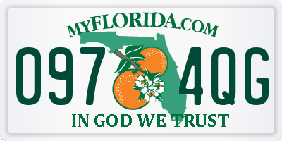 FL license plate 0974QG