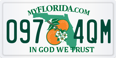 FL license plate 0974QM