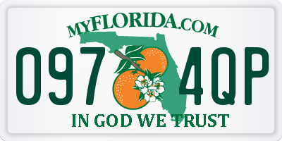 FL license plate 0974QP
