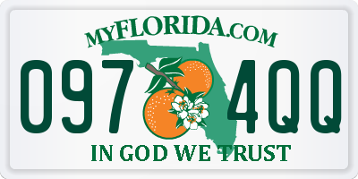FL license plate 0974QQ