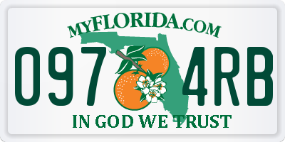 FL license plate 0974RB
