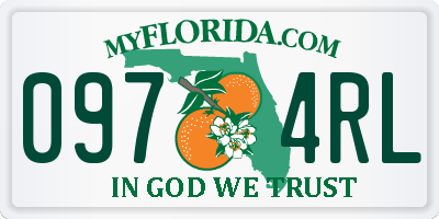 FL license plate 0974RL