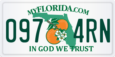 FL license plate 0974RN