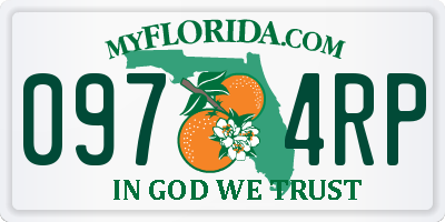 FL license plate 0974RP