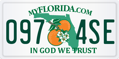 FL license plate 0974SE
