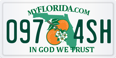 FL license plate 0974SH