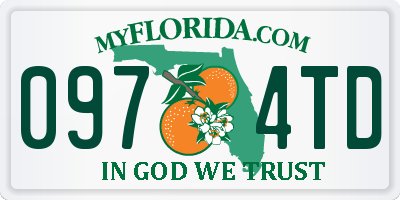 FL license plate 0974TD