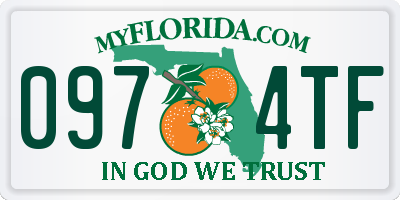 FL license plate 0974TF