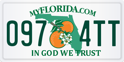FL license plate 0974TT