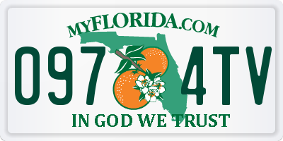 FL license plate 0974TV