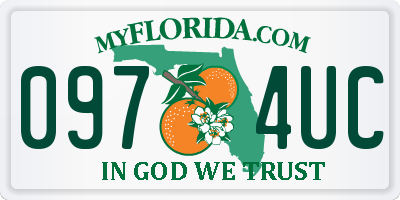 FL license plate 0974UC
