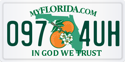 FL license plate 0974UH