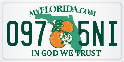 FL license plate 0975NI