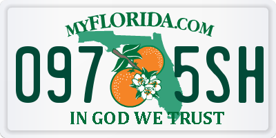 FL license plate 0975SH