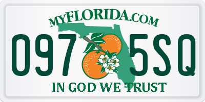 FL license plate 0975SQ
