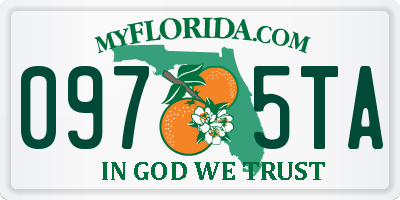 FL license plate 0975TA