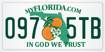 FL license plate 0975TB