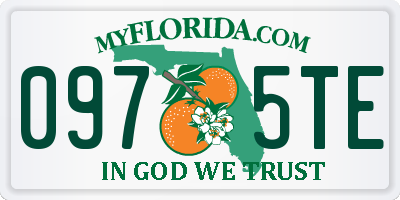 FL license plate 0975TE