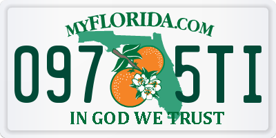 FL license plate 0975TI