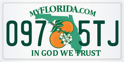 FL license plate 0975TJ