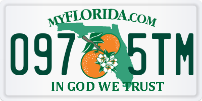 FL license plate 0975TM