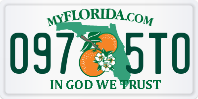 FL license plate 0975TO