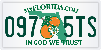 FL license plate 0975TS