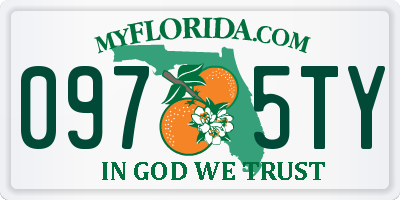 FL license plate 0975TY