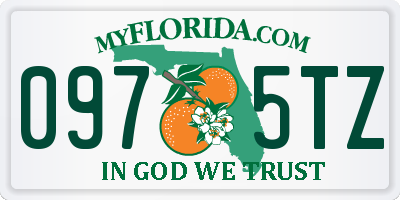 FL license plate 0975TZ