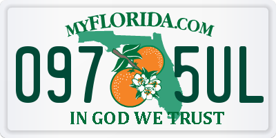 FL license plate 0975UL