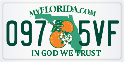 FL license plate 0975VF