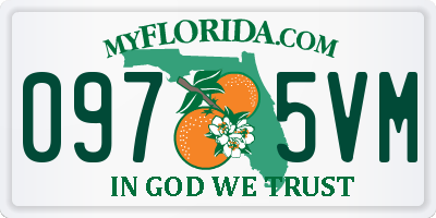 FL license plate 0975VM