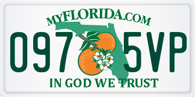 FL license plate 0975VP