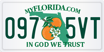 FL license plate 0975VT