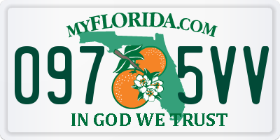 FL license plate 0975VV