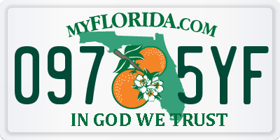 FL license plate 0975YF