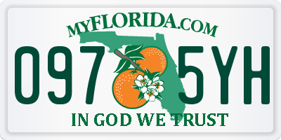 FL license plate 0975YH