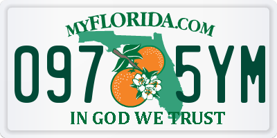 FL license plate 0975YM