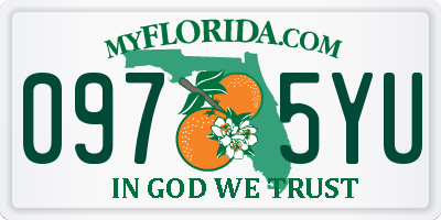 FL license plate 0975YU